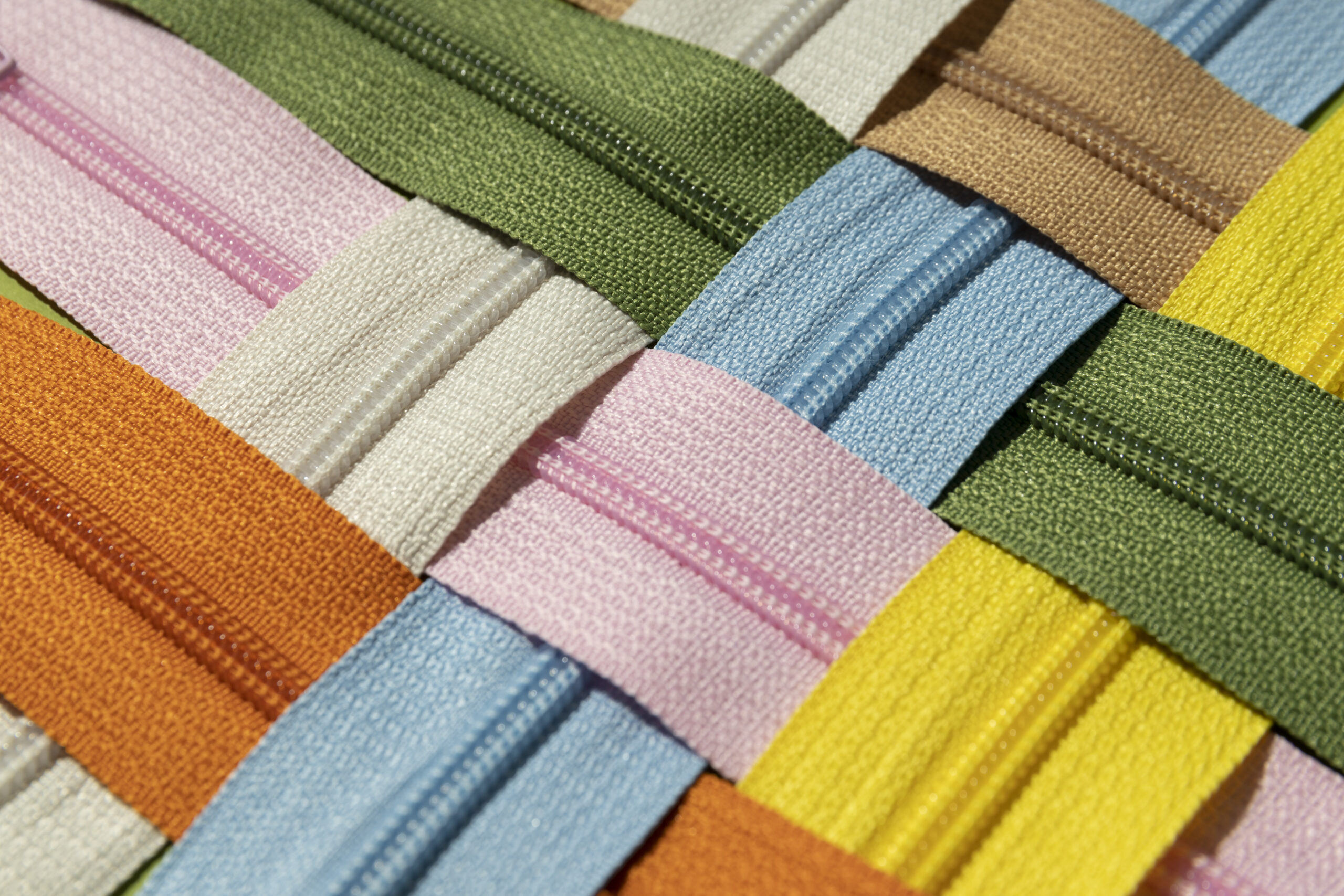zippers and webbing
