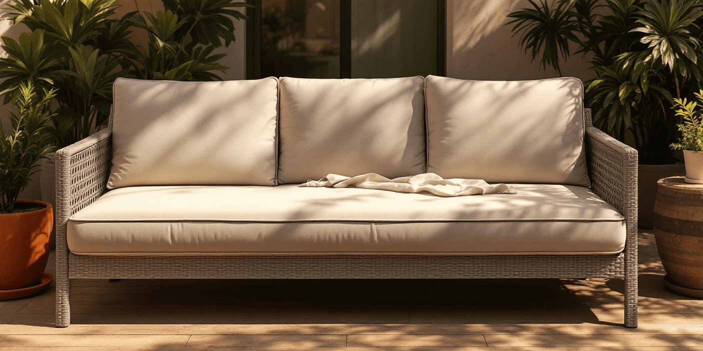 Outdoor furniture using Lenzip zipper