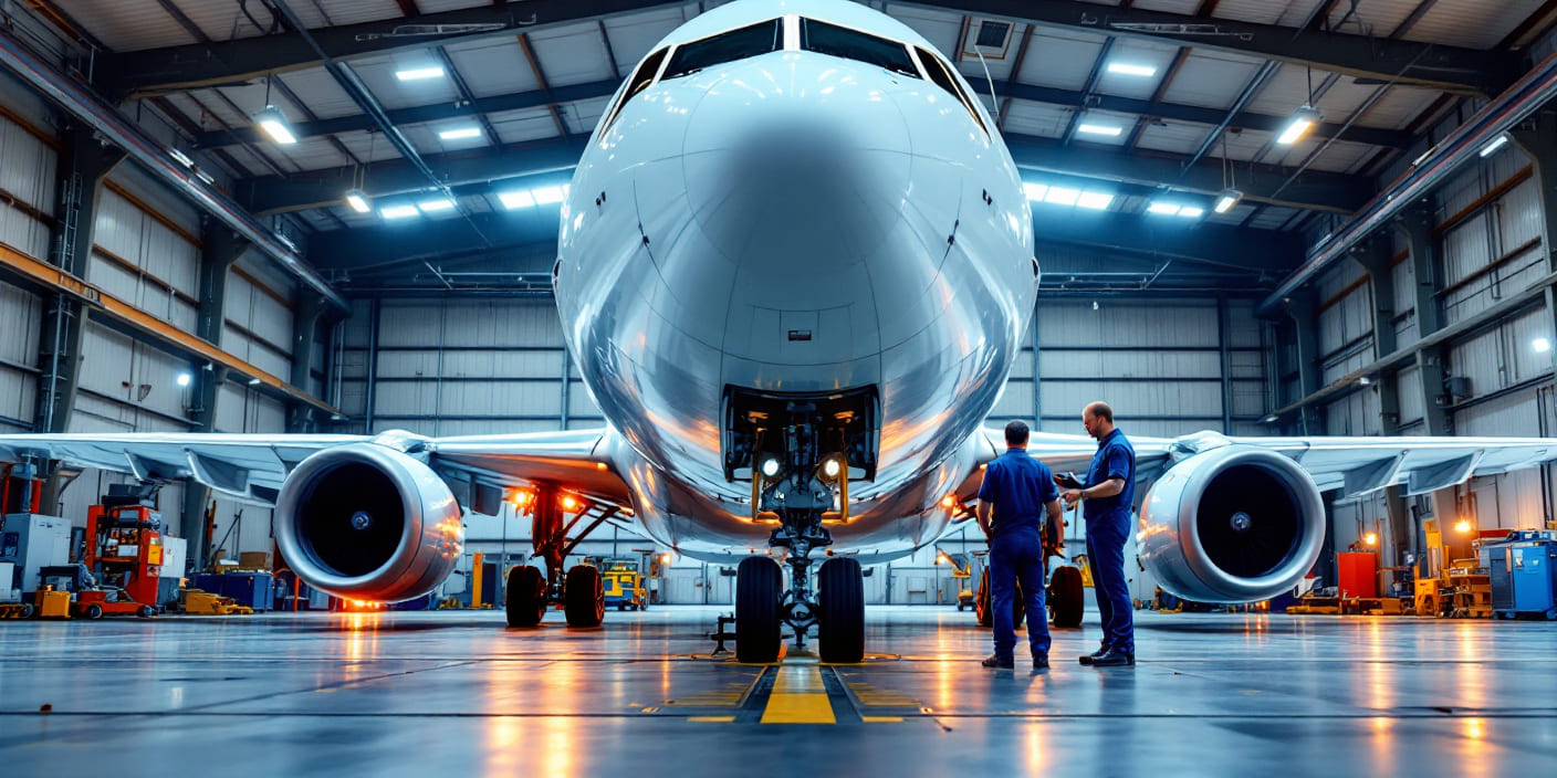 plane for aerospace.