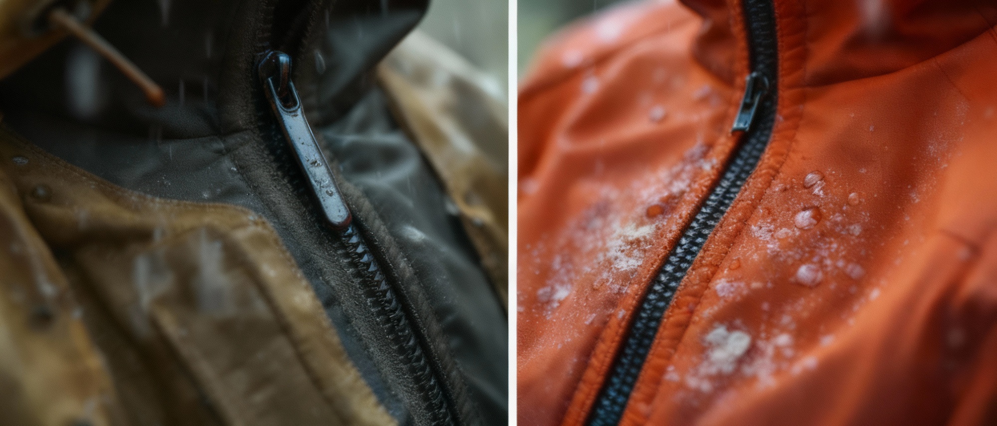 TPU vs. PU zippers on jacket 