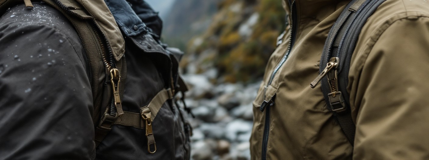 PU vs. TPU zippers on jackets. 